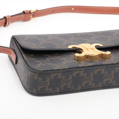 Celine Triomphe Shoulder Bag Brown