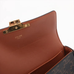 Celine Triomphe Shoulder Bag Brown