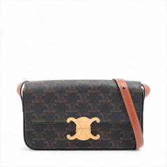 Celine Triomphe Shoulder Bag Brown