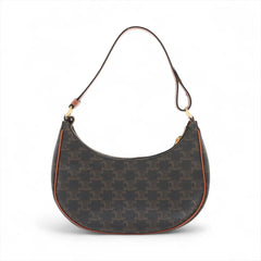 Celine Triomphe Ava Shoulder Bag Brown