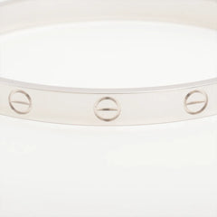 Cartier Classic Model White Gold Love Bracelet Szie 17