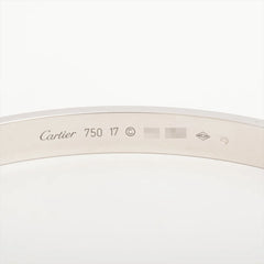 Cartier Classic Model White Gold Love Bracelet Szie 17