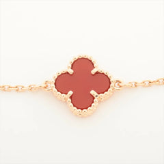 Van Cleef & Arpels Sweet Alhambra Carnelian Bracelet 2022