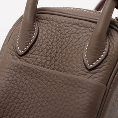 Hermes Mini Lindy Clemence Etoupe W Stamp