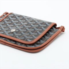 Goyard Plumet Pouch Wallet Crossbody Bag Brown/Black