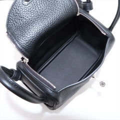 Hermes Mini Lindy Clemence Noir Black - W stamp