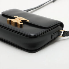 Celine Triomphe Teen Bag Calfskin Black