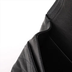 Chanel Caviar Medium/Large Double Classic Flap 24k GHW Black