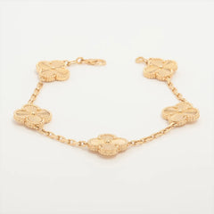 Van Cleef & Arpels Vintage Alhambra Guilloche 5 Motifs Bracelet 2021