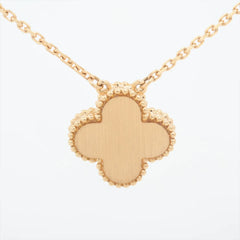 Van Cleef & Arpels 2018 Holiday Pendant Gold Mother-of-Pearl Yellow Gold with Diamond