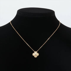 Van Cleef & Arpels 2018 Holiday Pendant Gold Mother-of-Pearl Yellow Gold with Diamond