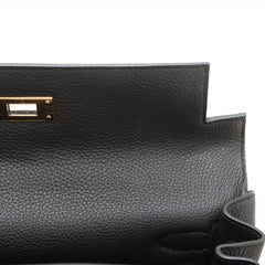 Hermes Kelly 28 Noir Togo GHW C Stamp Black