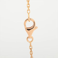 Van Cleef & Arpels Vintage Alhambra Pink Porcelain Diamond Limited Edition Necklace 2015