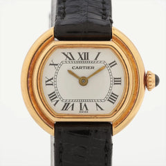 Cartier Ellipse Oval Ellipse SM Ladies 67081 (Winding Style)