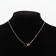 Cartier Baby Love Diamond Pink Gold Necklace