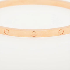 Cartier Love SM Size 16 Pink Gold Bracelet