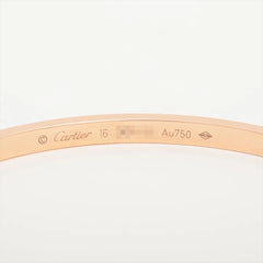 Cartier Love SM Size 16 Pink Gold Bracelet