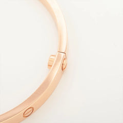Cartier Love SM Size 16 Pink Gold Bracelet