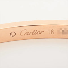 Cartier Love SM Size 16 Pink Gold Bracelet