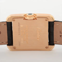 Cartier Tank Anglaise with Diamond Dial Quartz Watch WJTA0007