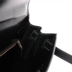 Hermès Kelly 28 Box Leather GHW R Circle Stamp