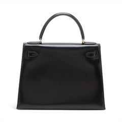 Hermès Kelly 28 Box Leather GHW R Circle Stamp