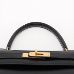 Hermès Kelly 28 Box Leather GHW R Circle Stamp