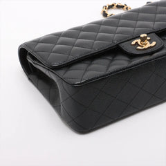 Chanel Caviar Double Classic Flap Black GHW