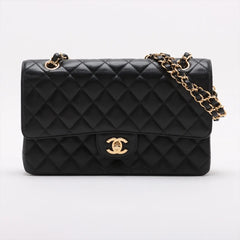 Chanel Caviar Double Classic Flap Black GHW