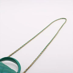 Chanel Mini Rectangular Top Handle Iridescent Green