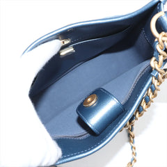 Chanel Hobo Denim Chain 2 way Shoulder Bag (microchipped)
