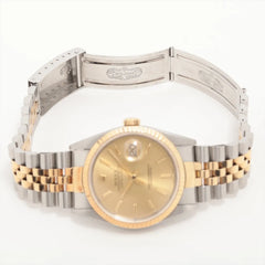 Rolex 36mm two tone datejust watch