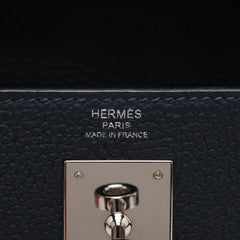 Hermes Kelly 28 Togo PHW X Stamp Blue Nuit
