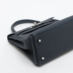 Hermes Kelly 28 Togo PHW X Stamp Blue Nuit