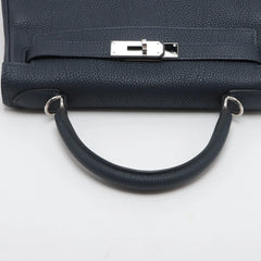 Hermes Kelly 28 Togo PHW X Stamp Blue Nuit