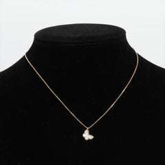 Van Cleef & Arpels Sweet Alhambra Butterfly White Mother Of Pearl Necklace