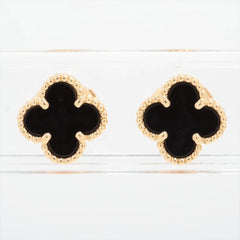 Van Cleef & Arpels Sweet Alhambra Onyx Earrings