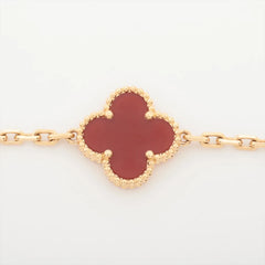 Van Cleef & Arpels Vintage Alhambra 5 motif Carnelian Bracelet