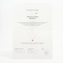 Van Cleef & Arpels Holiday Vintage Alhambra Grey Mother of Pearl Diamond Necklace 2014