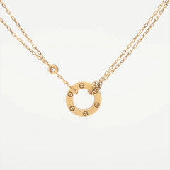 Cartier Love Pendant 2 Diamonds Necklace