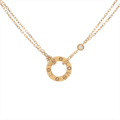 Cartier Love Pendant 2 Diamonds Necklace