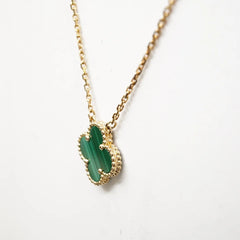 Van Cleef & Arpels Vintage Alhambra Malachite Necklace