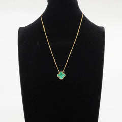 Van Cleef & Arpels Vintage Alhambra Malachite Necklace