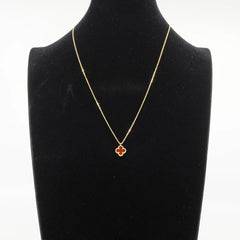 Van Cleef & Arpels Sweet Alhambra Carnelian Necklace