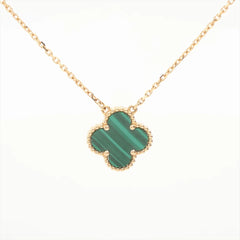 Van Cleef & Arpels Vintage Alhambra Malachite Necklace