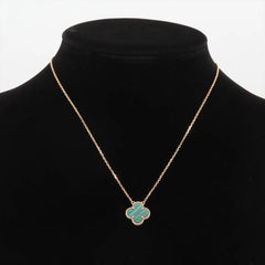 Van Cleef & Arpels Vintage Alhambra Malachite Necklace