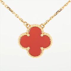 Van Cleef & Arpels Vintage Alhambra Carnelian Necklace