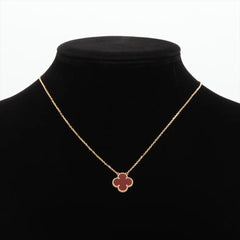 Van Cleef & Arpels Vintage Alhambra Carnelian Necklace