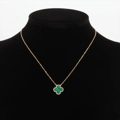 Van Cleef & Arpels Vintage Alhambra Malachite Necklace