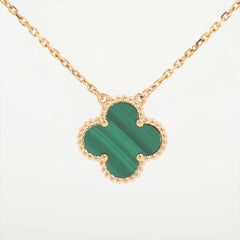 Van Cleef & Arpels Vintage Alhambra Malachite Necklace